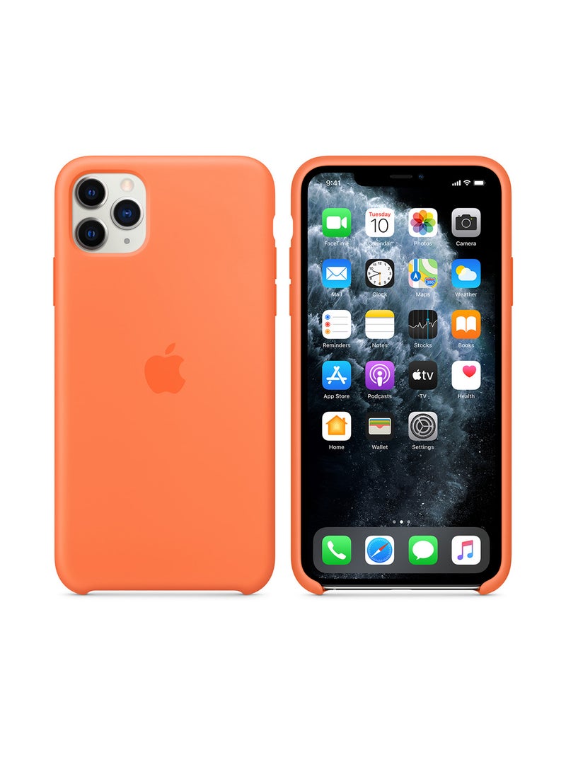 ابل  غطاء سيليكون واقي لجهاز آيفون 11 برو ماكس - Image 3