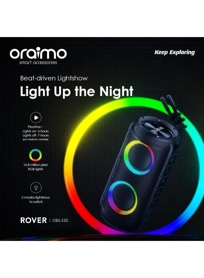 Oraimo - Oraimo Rover 12W FM Wireless Speaker, OBS-53D - Black Black - Image 1