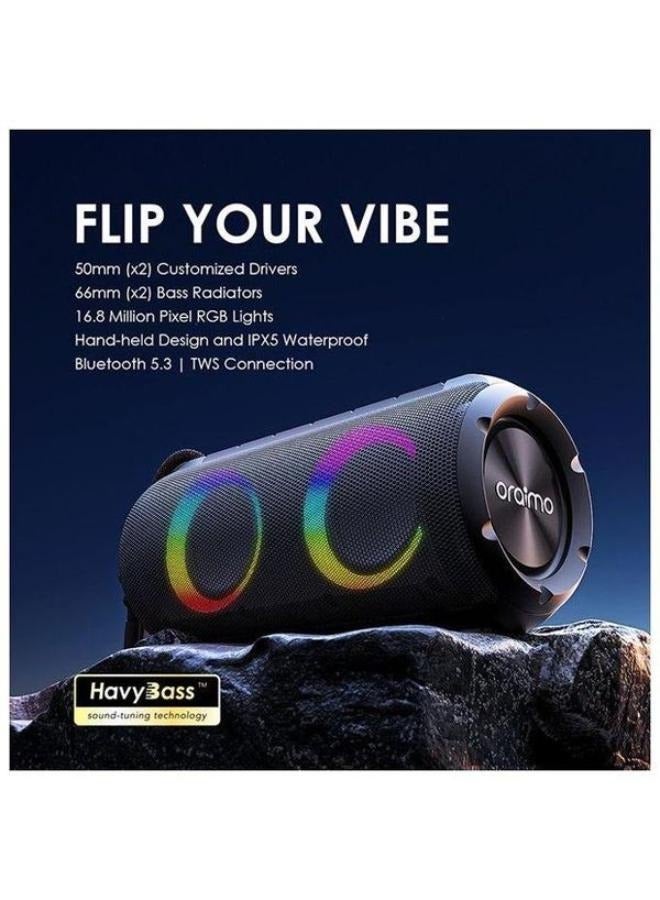 Oraimo - Oraimo Rover 12W FM Wireless Speaker, OBS-53D - Black Black - Image 1