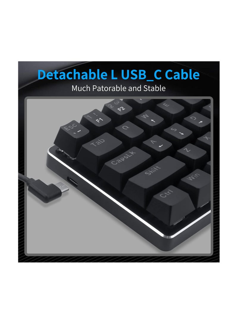 REDRAGON K613 JAX 60% Gaming Mechanical Keyboard - Blue Switches - Rainbow LED Lighting - Black - Image 5