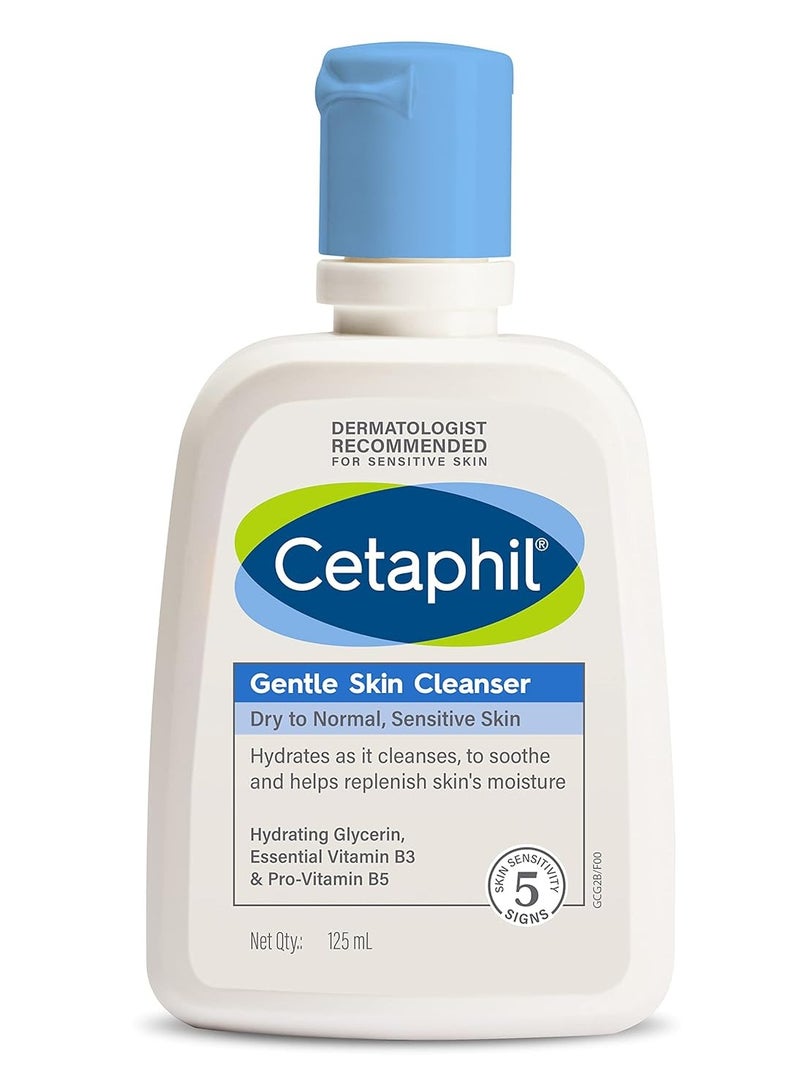 سيتافيل Face Wash Gentle Skin Cleanser for Dry to Normal, Sensitive Skin 125ml  - Image 1