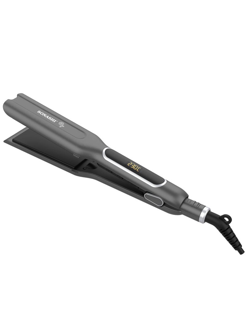 SONASHI - 3in1 Hair Dressing Set With Hair Dryer Hair Straightener And Hair Curler Featured With Ceramic Plates Wet And Dry Function Light Indicator 360 Swivel  SBS-800 Grey - Image 1