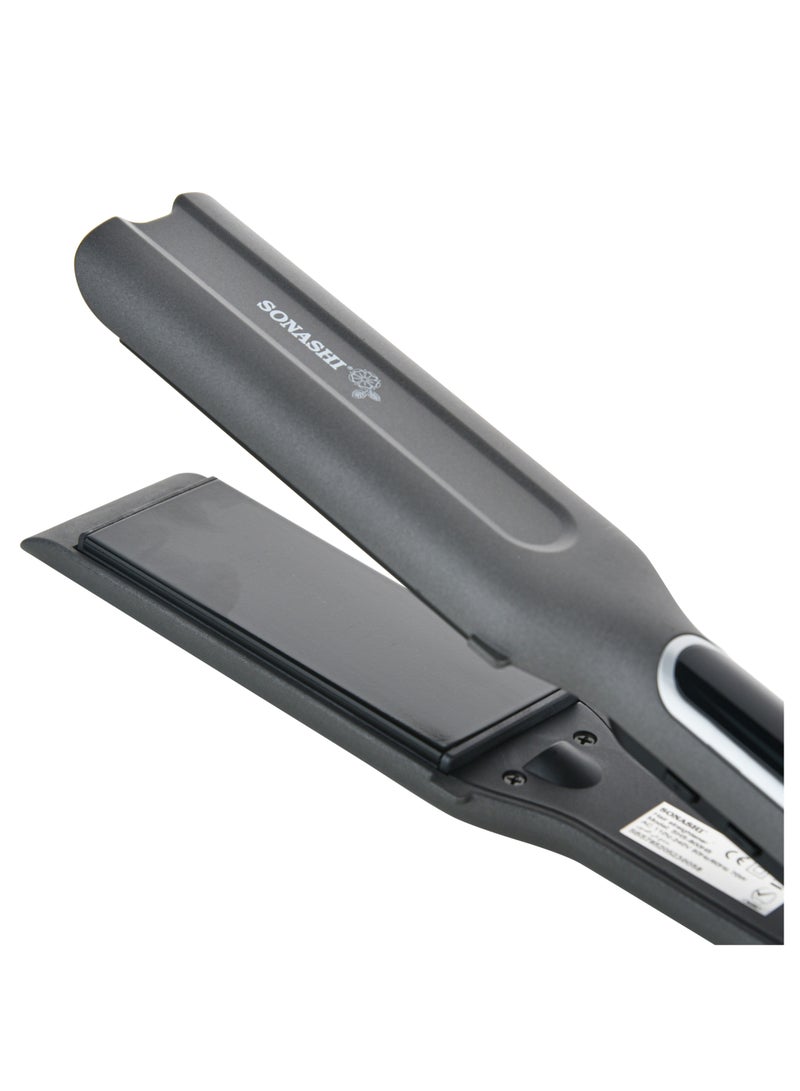 SONASHI - 3in1 Hair Dressing Set With Hair Dryer Hair Straightener And Hair Curler Featured With Ceramic Plates Wet And Dry Function Light Indicator 360 Swivel  SBS-800 Grey - Image 1