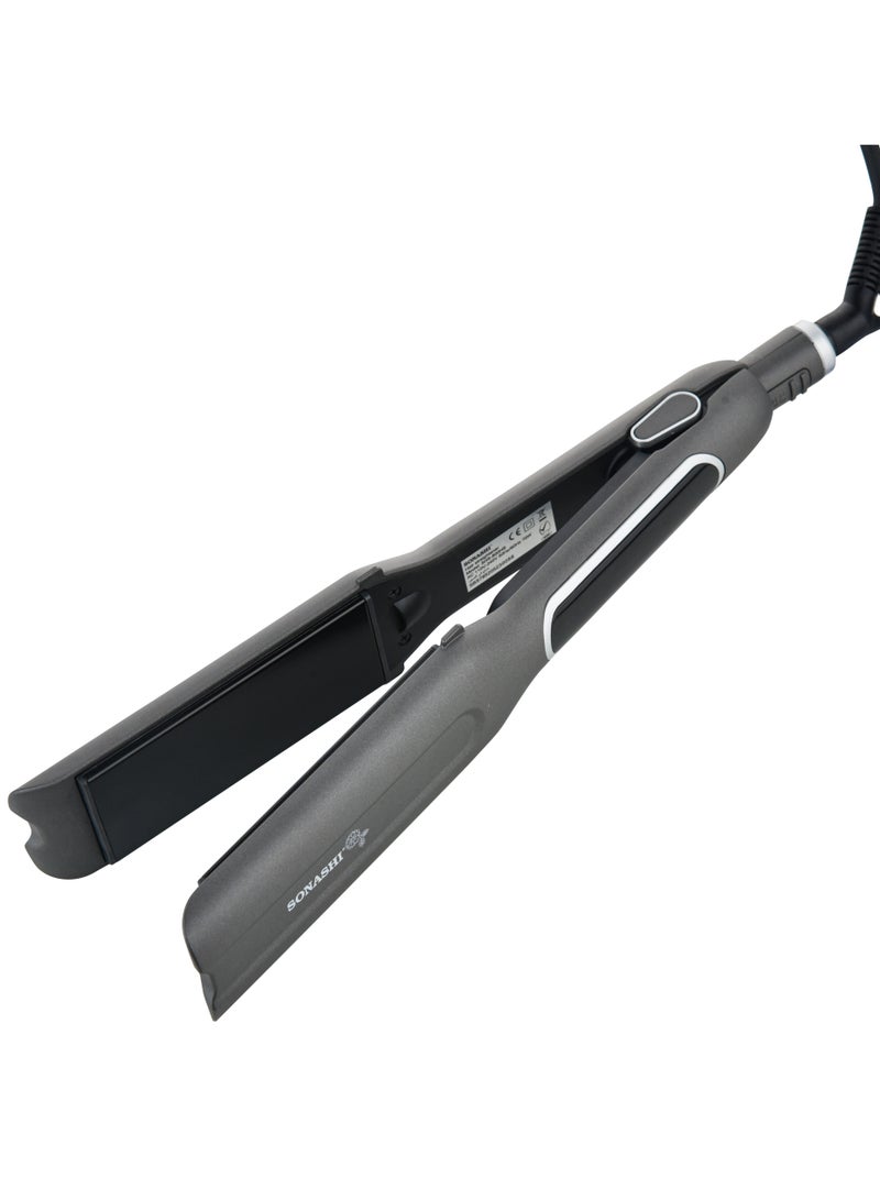 SONASHI - 3in1 Hair Dressing Set With Hair Dryer Hair Straightener And Hair Curler Featured With Ceramic Plates Wet And Dry Function Light Indicator 360 Swivel  SBS-800 Grey - Image 1