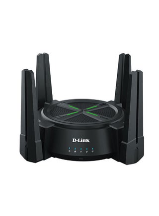 DIR-X6080Z AX6000 Multi Gigabit Dual-Band Wi-Fi 6 Router, Next-Gen 6000Mbps Speeds, Wi-Fi speeds of 6.0 Gbps, OFDMA and MU-MIMO, 2.5G Multi-Gigabit Port; 1× 2.5 Gbps WAN + 1× 2.5 Gbps LAN 3× Gigabit LAN ports + 1× USB 3.0 port, Beamforming, eight antennas, Extreme powerful Quad-Core CPUs at 2.0GHz, support Easy mesh Black - pnsku/N70097574V/45/_/1722837506/3867fd25-b9e4-4a69-8d50-c1324dcc47e2