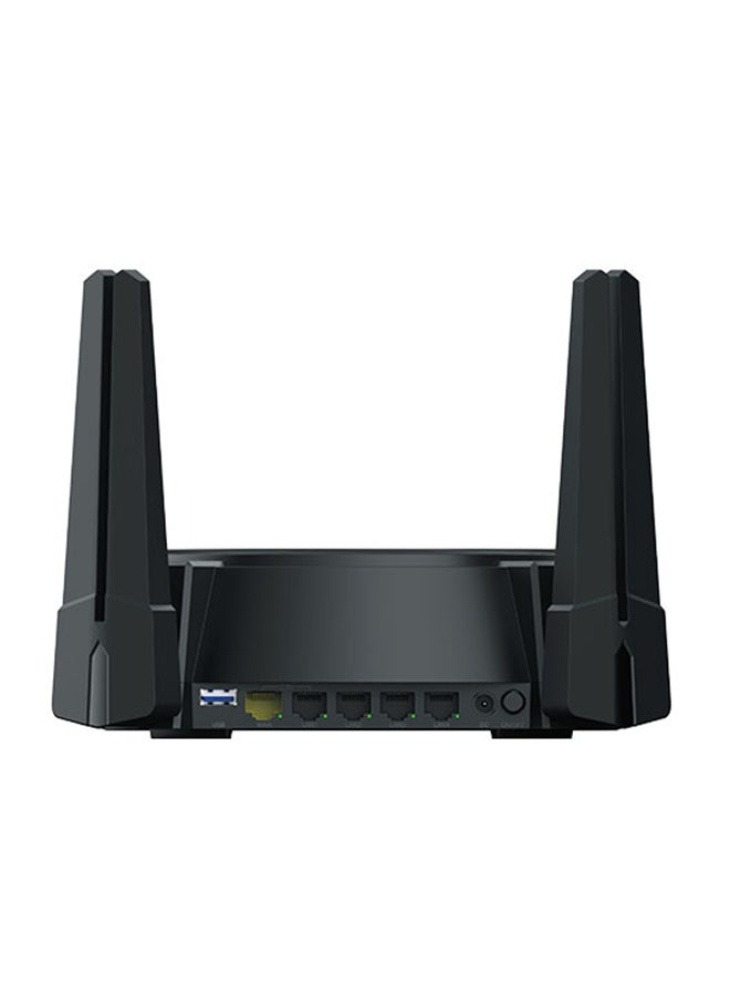 D-Link - DIR-X6080Z AX6000 Multi Gigabit Dual-Band Wi-Fi 6 Router, Next-Gen 6000Mbps Speeds, Wi-Fi speeds of 6.0 Gbps, OFDMA and MU-MIMO, 2.5G Multi-Gigabit Port; 1× 2.5 Gbps WAN + 1× 2.5 Gbps LAN 3× Gigabit LAN ports + 1× USB 3.0 port, Beamforming, eight antennas, Extreme powerful Quad-Core CPUs at 2.0GHz, support Easy mesh Black - Image 1
