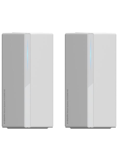 نظام Mesh AX3000 NE، حزمة مكونة من قطعتين، شبكة Wi-Fi 6 ثنائية النطاق بتردد 2.4 جيجاهرتز/5 جيجاهرتز، سرعة تصل إلى 3000 ميجابت في الثانية، يدعم NFC - الإصدار العالمي