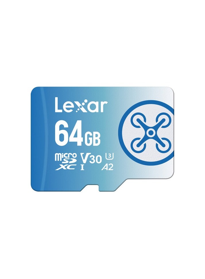 Lexar Fly 64gb Microsdxc Uhs-i Cards, Up To 160mb/s Read And 60mb/s Write C10 A2 V30 U3 64 GB  - Image 1