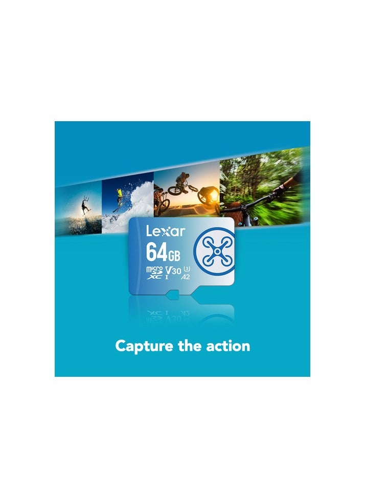 Lexar Fly 64gb Microsdxc Uhs-i Cards, Up To 160mb/s Read And 60mb/s Write C10 A2 V30 U3 64 GB  - Image 5