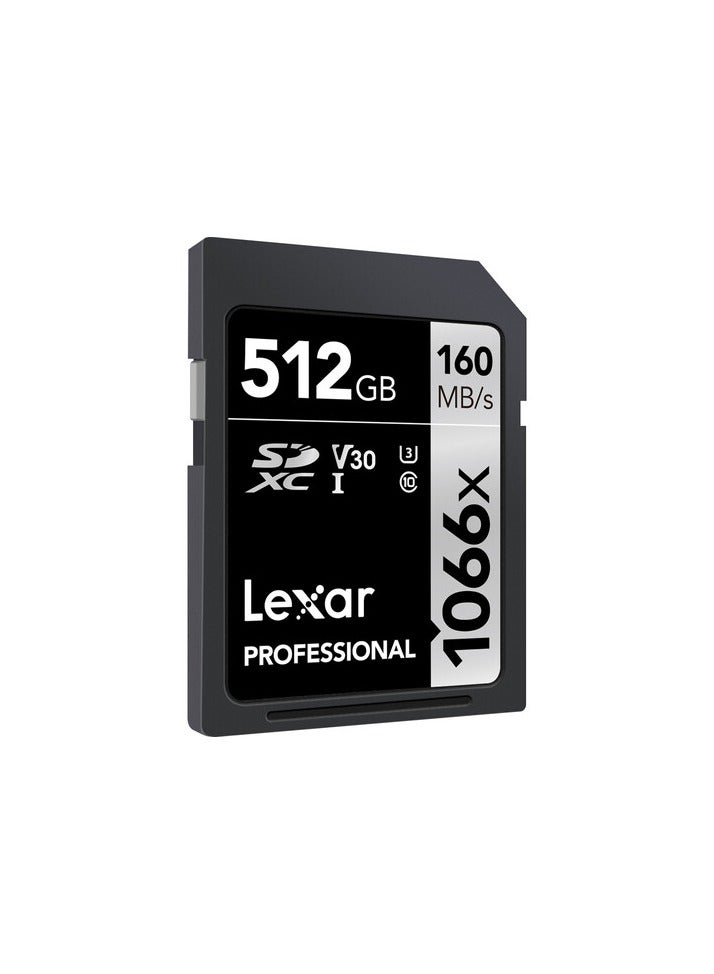 Lexar 512GB Professional 1066x UHS-I SDXC Memory Card (SILVER Series) 512 GB - Image 1