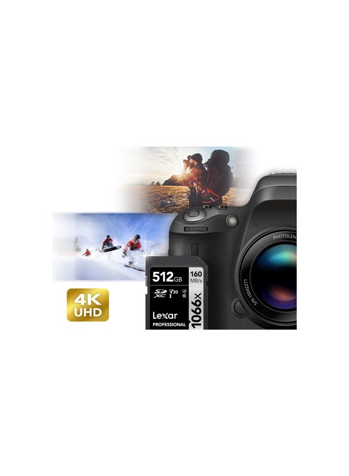 Lexar 512GB Professional 1066x UHS-I SDXC Memory Card (SILVER Series) 512 GB - Image 4