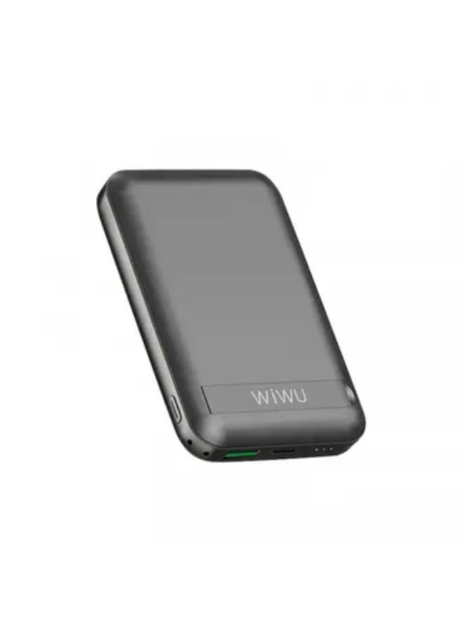 WIWU 10000 mAh Snap Cube-Magnetic Wireless Power Bank 10000mAh 37W  - Black Black - Image 2