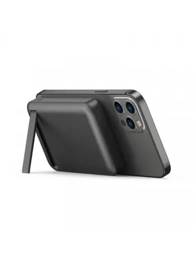 WIWU 10000 mAh Snap Cube-Magnetic Wireless Power Bank 10000mAh 37W  - Black Black - Image 4