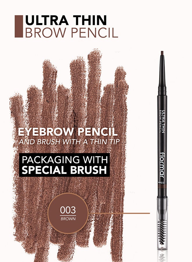flormar Ultra Thin Brow Pencil Pcl-03 Brown  - Image 5