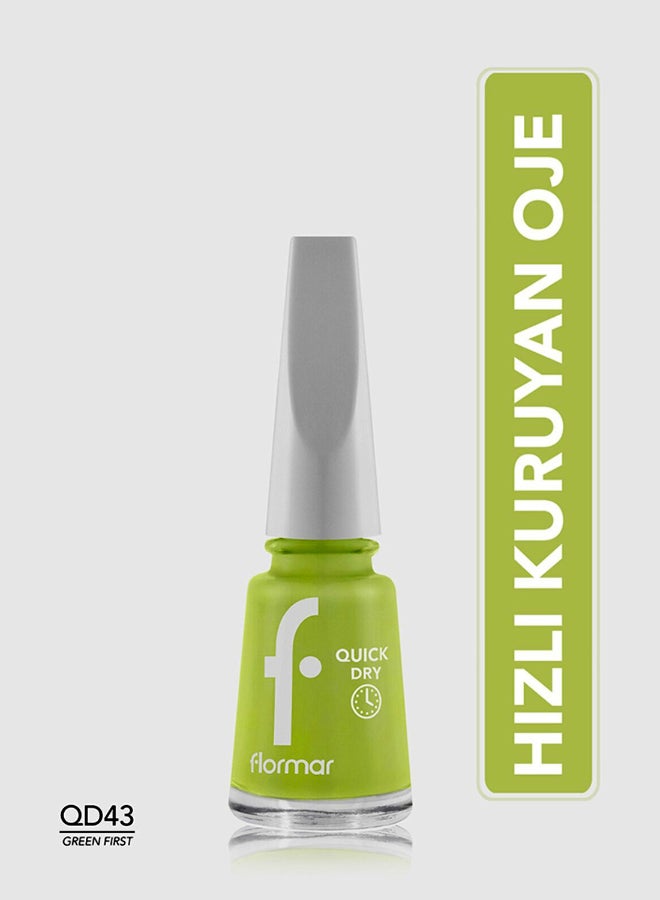 flormar Quick Dry Qne-43 Green First - Image 2