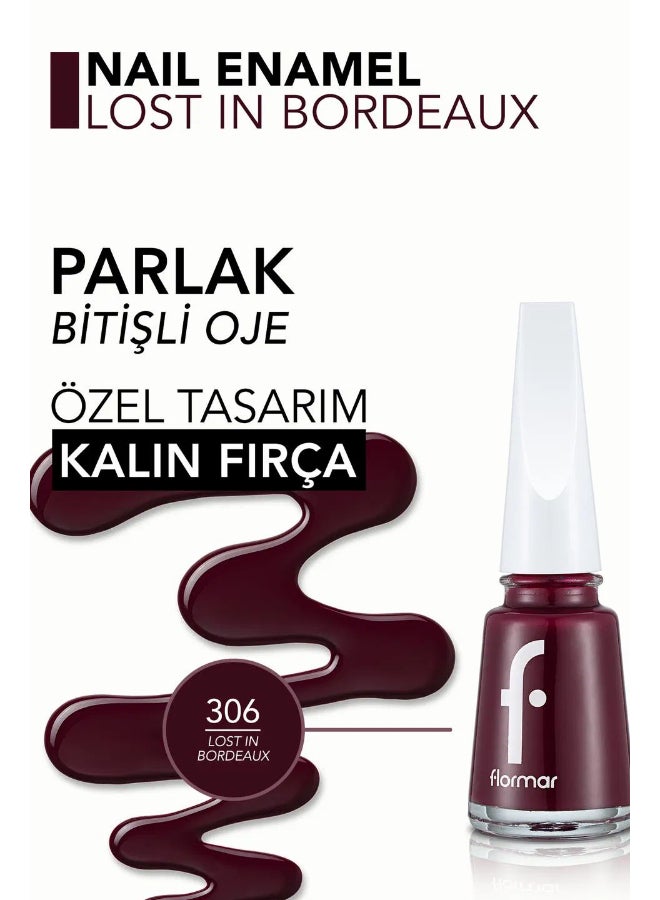 Flormar  Fne-306 Lost In Bordeaux New - Image 4