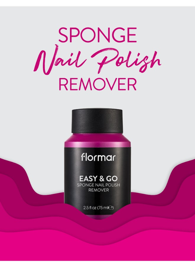 flormar Easy And Go Sponge Nail Polish Remover Black  - Image 2