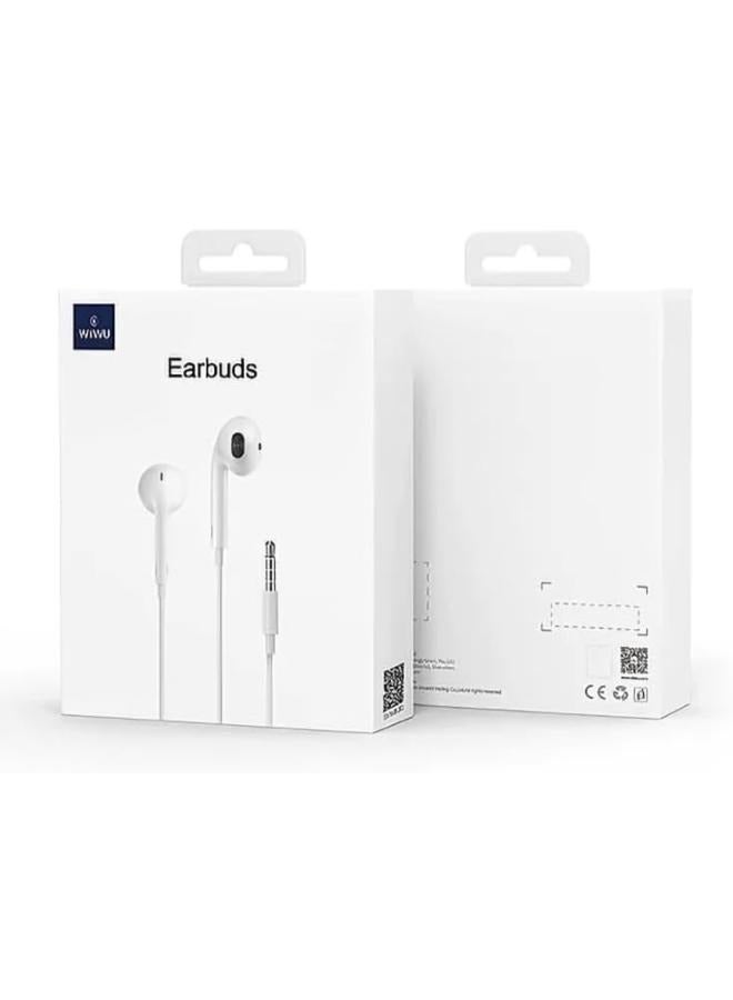 EB101 Earphone 3.5mm Audio Jack Wired Earphone, Apple Style, Superior sound, Compatible With All Devices - White White - pnsku/N70097769V/45/_/1722578500/a1cef3f2-017b-43a5-9e7b-e6a2021773a6