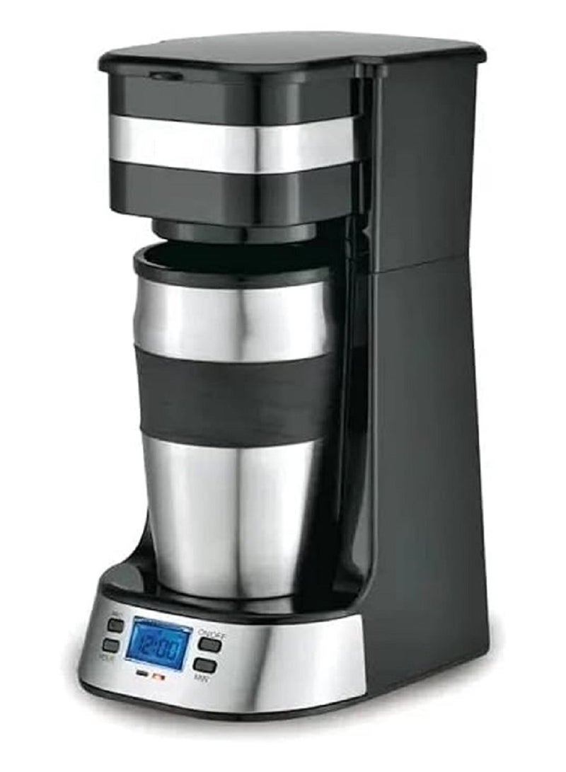Sonifer Automatic  Filter Coffee Maker With LCD/Timer+Travel Mug(SF-3566) 0.42 L 650 W SF-3566 black - Image 1