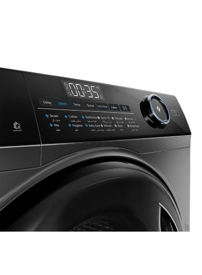 هاير - غسالة ملابس هاير تحميل أمامي انفرتر، 8 كجم، فضي - HW80-B14959S6TU1 - Image 1