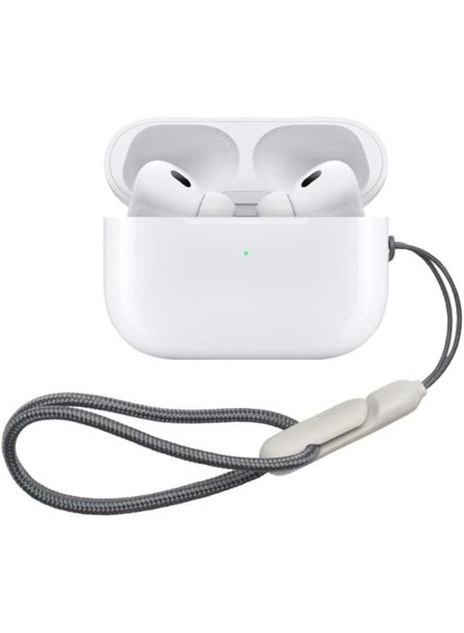 Airbuds Pro 2F In Ear TWS Active Noise Cancellation, Pop-up window and tap function, HIFI clear voice, BT5.2, included in the box are a Silicone case and lanyard - White