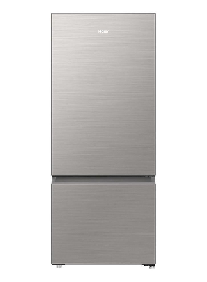 Haier Refrigerator 2-Door , Bottom Mount, Humidity Zone, Super Cool and Super Freezer, Multi-Zone Air, TWIN-Inverter 433 Liter (Net Capacity)- SilverMetal Color - HRF-460BMSM silver - Image 2