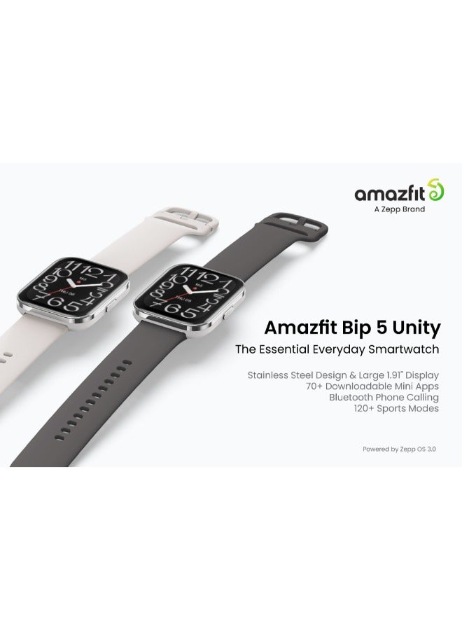 أمازفيت - ساعة Bip 5 Unity الذكية - رمادية - Image 1