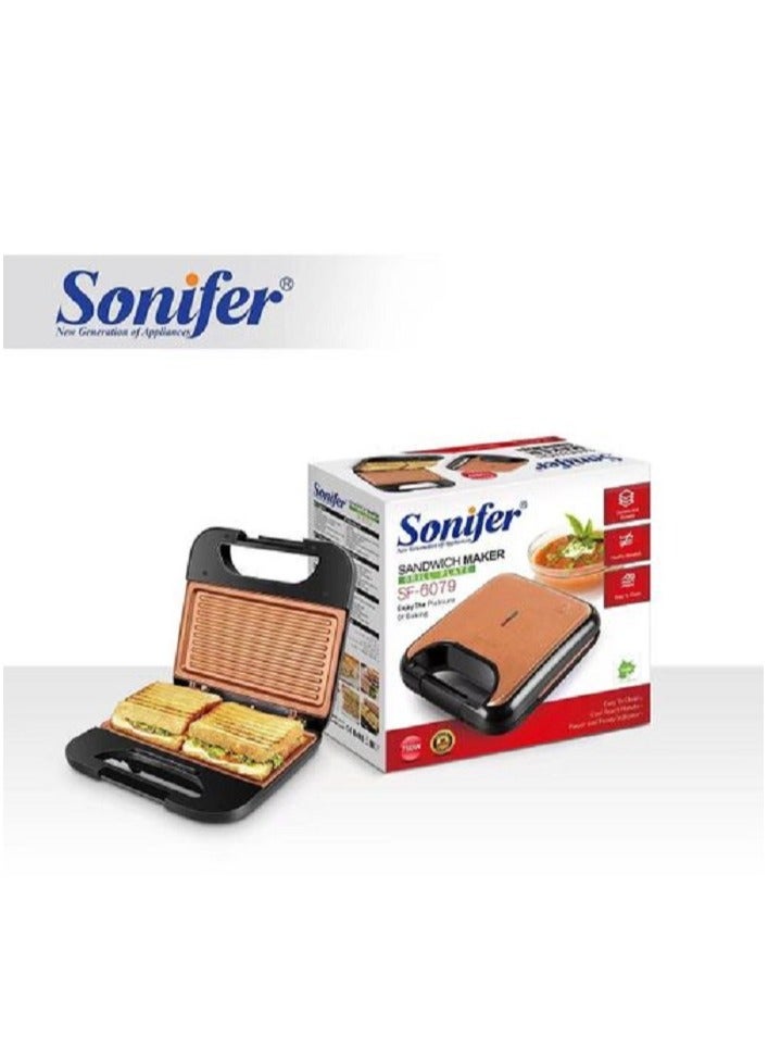 سونفير شواية وصانعة ساندويتشات – 750 واط (SF-6079) - Image 3