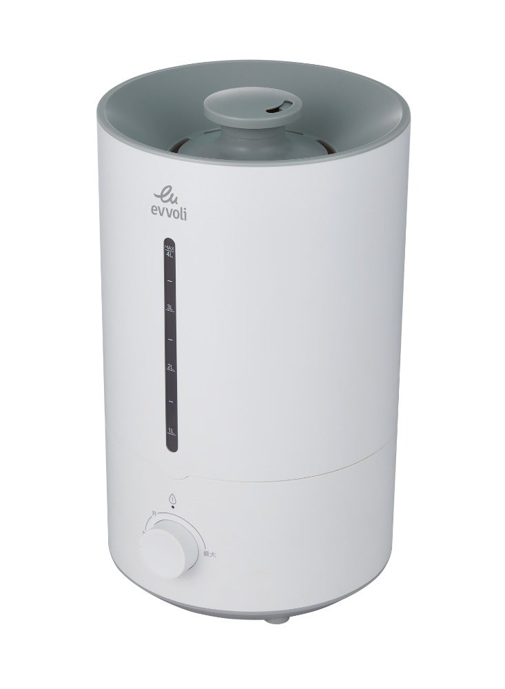 evvoli - 4 Liters Quiet 360° Mist Humidifier with Auto Shut-Off EVHD-40W White - Image 1