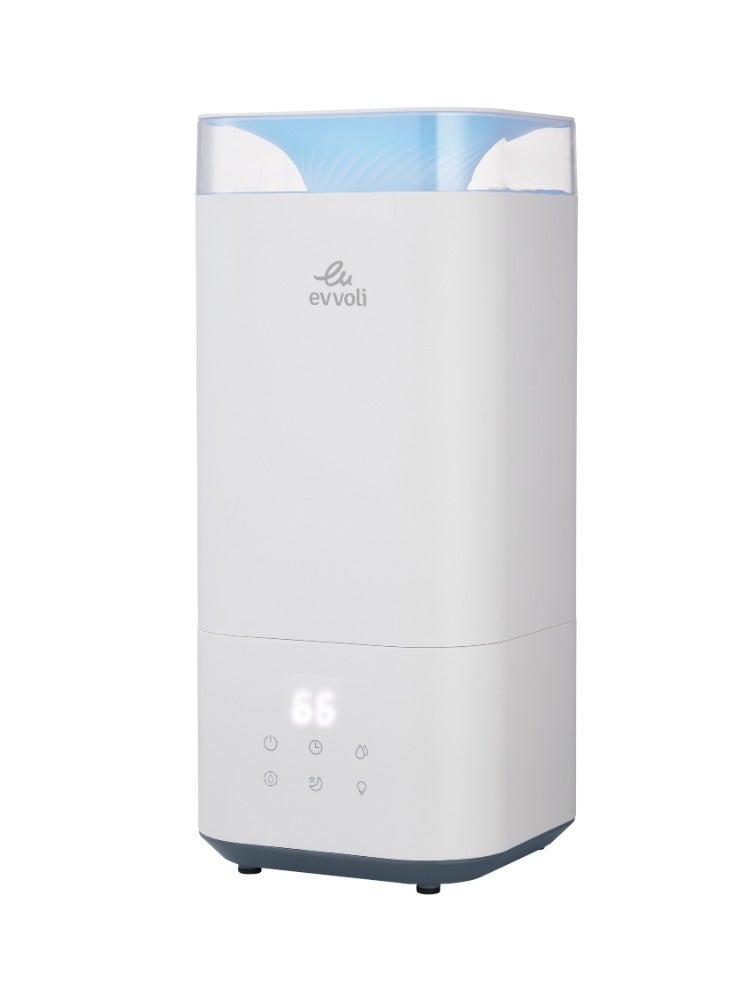 evvoli Advanced 5 Liters Humidifier with Timer and Sleep Mode EVHD-50W White  - Image 3