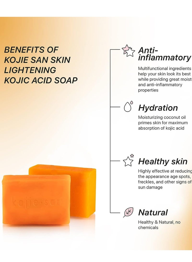 كوجي سان Skin Lightening Soap Classic 2 x Orange 135grams  - Image 3