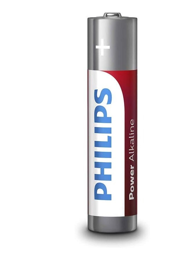Philips 12 Pcs Long Lasting 3x More Power AAA 1.5V Alkaline Battery orange  - Image 2