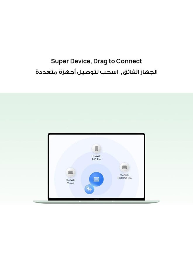 HUAWEI - MateBook 14 Laptop With 14.2-Inch Display, Core Ultra 7-155H Processor/16GB RAM/1TB SSD/Intel Arc Graphics/Windows 11 English/Arabic Green - Image 1