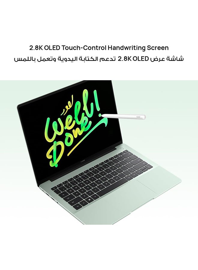 HUAWEI - MateBook 14 Laptop With 14.2-Inch Display, Core Ultra 7-155H Processor/16GB RAM/1TB SSD/Intel Arc Graphics/Windows 11 English/Arabic Green - Image 1