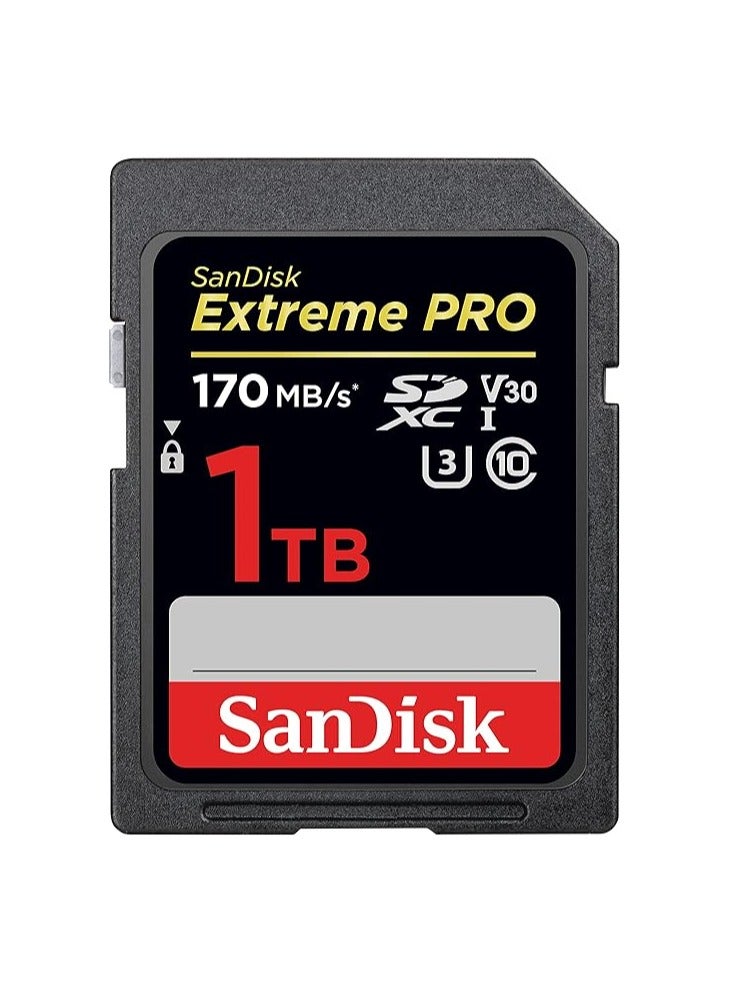سانديسك بطاقة Extreme Pro SDXC UHS-I - C10، U3، V30، 4K UHD، بطاقة SD - Sdsdxxy-1T00-Gn4In  - Image 2