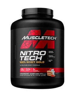 Nitro Tech Whey Gold, Strawberry Short Cake, 5 LB - pnsku/N70097919V/45/_/1722676608/6d50de5f-0df0-414d-98aa-40ba2c60ebfd