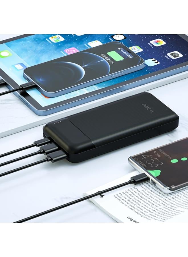 WIWU 20000 mAh Wi-P001 Speedy Series 20000mAH PD 20W + QC 22.5W fast charging - Black Black  - Image 4