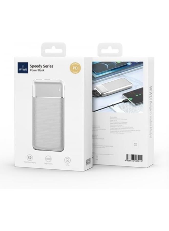 20000 mAh Wi-P001 Speedy Series 20000mAH PD 20W + QC 22.5W fast charging - White White - pnsku/N70097949V/45/_/1722655890/348eb70e-4211-4979-b1fb-e0e3d2351d83
