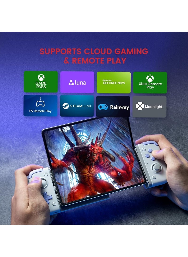 جيم سير - وحدة تحكم الألعاب المحمولة X2s Type-C لسلسلة iPhone 15 (USB-C)/هواتف Android، وحدة تحكم الهاتف مع عصي Hall Effect، ومشغل Hall Effect، ووظيفة Turbo - Image 1