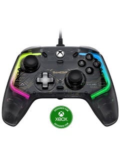 جيم سير وحدة تحكم سلكية K1 Kaleid لأجهزة Xbox Series X|S، Xbox One، Windows 10/11 وSteam، لوحة ألعاب التوصيل والتشغيل، وحدة تحكم شفافة لألعاب الفيديو مع عصي تحكم بتأثير هول/مشغل هول  - Image 1