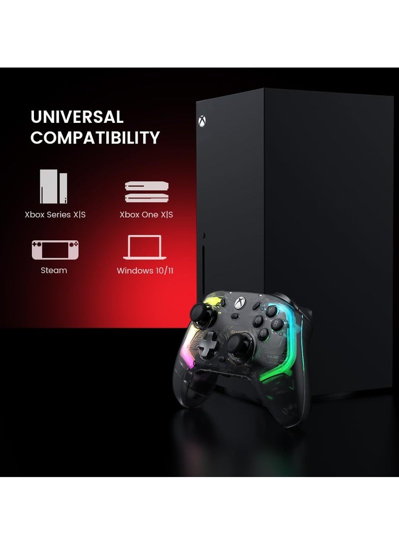 GameSir - K1 Kaleid Wired Controller for Xbox Series X|S, Xbox One,Windows 10/11 & Steam, Plug and Play Gaming Gamepad, Transparent Video Game Controller with Hall Effect Joysticks/Hall Trigger - Image 1
