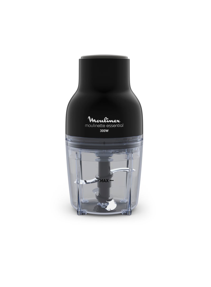 Moulinex - Multimoulinette Essential, 1 Speed, 4 S.S Blade, Additional Bowl 400ml 1.5 ml 300 W DJ520827 Black - Image 1