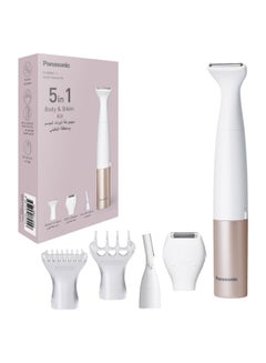 باناسونيك Full-waterproof Ladies 5-in-1 Multi-groomer Kit for Body, and Bikini Area - Es-wm31-p262 White  - Image 1