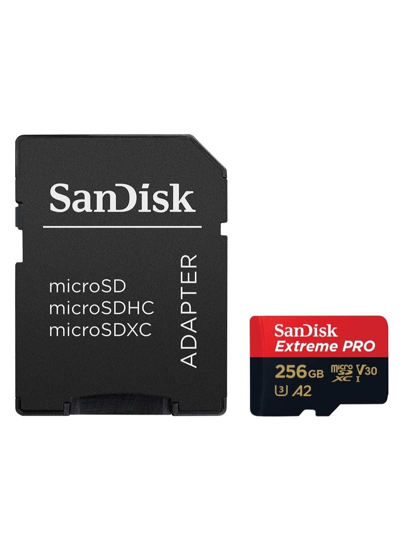 سانديسك Extreme Pro Microsdxc Memory Card + Sd Adapter With A2 App Performance Up To 170 Mb/S, Class 10, U3, V30 256 GB  - Image 3