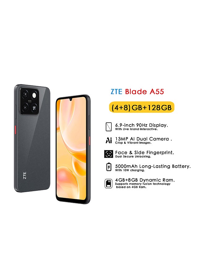 ZTE Blade A55 128GB 12GB RAM ブラックsim フリー Blade A55【スペック】価格や発売日 | スマホBANK