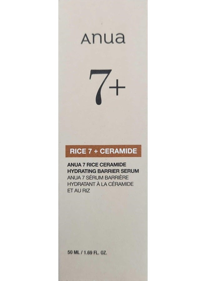 Anua - Rice Ceramide 7 Hydrating Barrier Serum, Brightening, Hydrating Serum for Face, Rice, Hyaluronic Acid, Niacinamide, Fragrance-free, Non Comodogenic, Glass Skin, Korean Skin Care 1.69 Fl Oz (Pack of 1)ml - Image 1