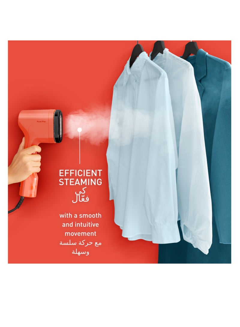 Garment Steamer|Pure POP|Steams/Purifies Garments|Steam Output Up to 20 g/min|Delicate Fabrics|Reversible Pad System|Travel-Friendly|2 Years Warranty 0.2 kg 1 W DT2022G0 Coral Red - pnsku/N70098128V/45/_/1722668449/e1f728e9-6218-45ab-ad64-f2829fd3f5f2