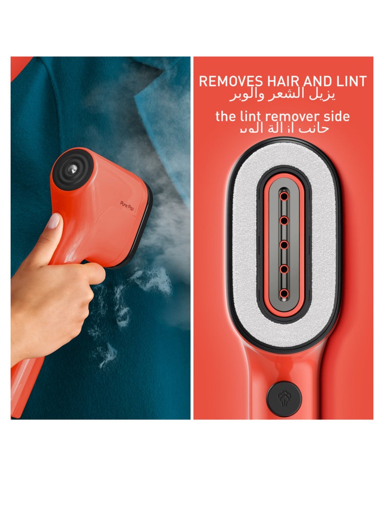 Garment Steamer|Pure POP|Steams/Purifies Garments|Steam Output Up to 20 g/min|Delicate Fabrics|Reversible Pad System|Travel-Friendly|2 Years Warranty 0.2 kg 1 W DT2022G0 Coral Red - pnsku/N70098128V/45/_/1722668457/bc371c02-427a-4b5e-b38f-66f50386894f