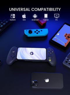 GameSir Galileo G8 Plus Bluetooth Mobile Game Controller for Switch & iOS & Android & Tablets, Wireless Gamepad with Hall Effect Joysticks/Hall Trigger, Play Minecraft, Genshin Impact, Call of Duty Mobile  - Image 2