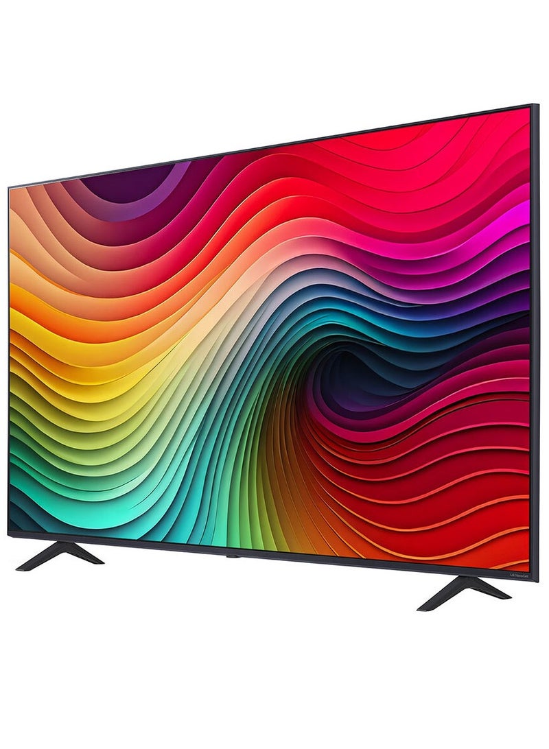 إل جي - تلفزيون Nano Cell NANO80T 4K الذكي مقاس 65 بوصة مع جهاز تحكم عن بعد AI Magic HDR10 webOS24 - معالج α5 AI من الجيل السابع - Image 1